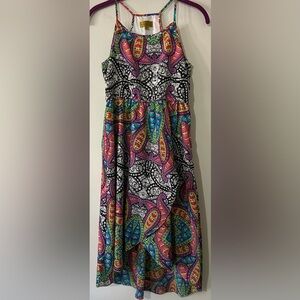 Nicole Miller Multicolor Paisley Midi Dress